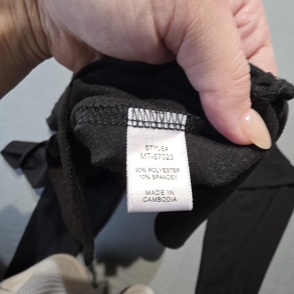 Zenana SET EUC XL Classic Black Women's Set PTP 27 Waist 18 Inseam 27 - Picture 4 of 4